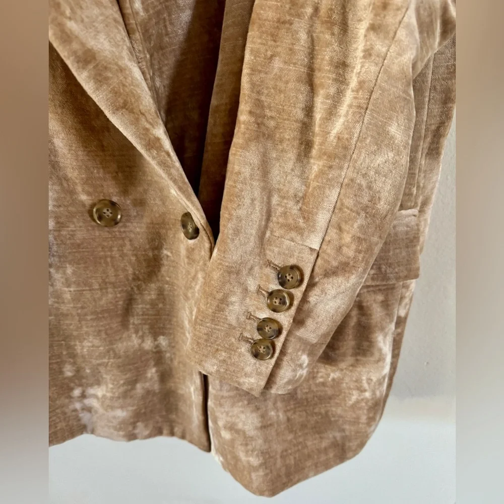 Free People Uptown Girl Velvet Blazer Size Small - Picture 5 of 8